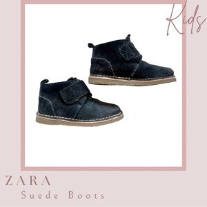 Zara Grey Suede Ankle Boots
